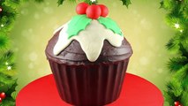 Giant Cupcake! Make a Christmas Pudding Giant Cup Cake - A Cupcake Addiction How To Tutorial