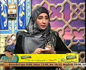 Deen aur khawateen 22 jan 2015 with Mufti sohail raza & Nida Naseem part3