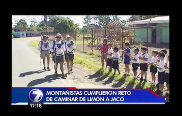 Montañistas cumplieron el reto de cruzar el país de costa a costa