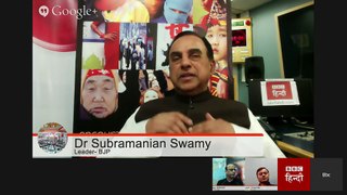 Google Hangout with Dr Subramanian Swamy on BBC Hindi