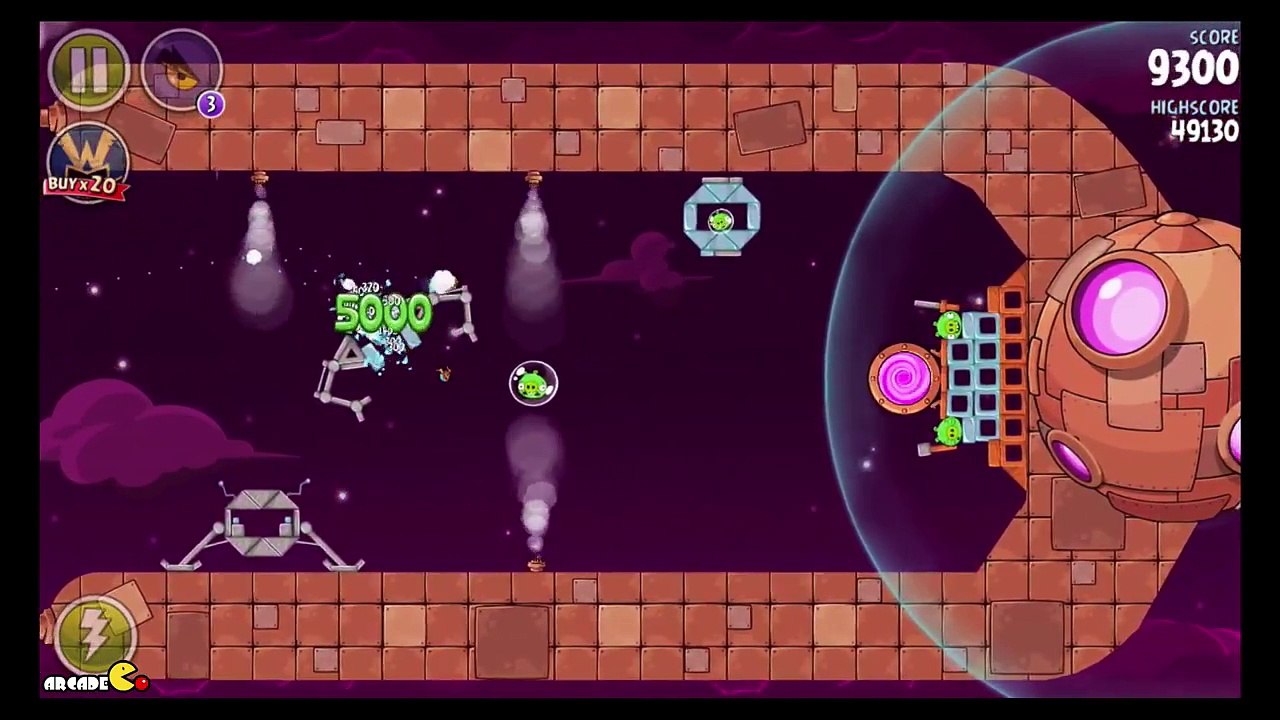 Angry Birds Space  Brass Hogs Level 9-2 Walkthr...