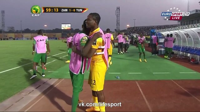 Zambia 1 - 2 Tunisia - African Cup of Nations 2015 - Highlights - 22/01/2015