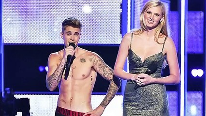 Justin Bieber Stripping On Stage At Fashion Rocks 2014