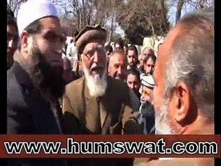 Dr Amjad on strike at GT road Barikot against NHA working on the main GT road
