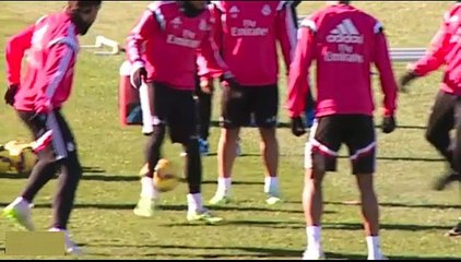 Cristiano Ronaldo Fantastic Nutmeg to Fabio Coentrao Real Madrid Training