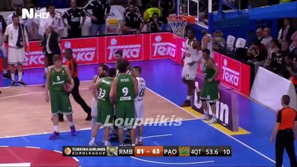 La prise de judo de Facundo Campazzo sur Dimitris Diamantidis