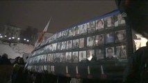 Kiev'de, Geçen Sene Meydan Olaylarında Ölenler İçin Anma Töreni Düzenlendi