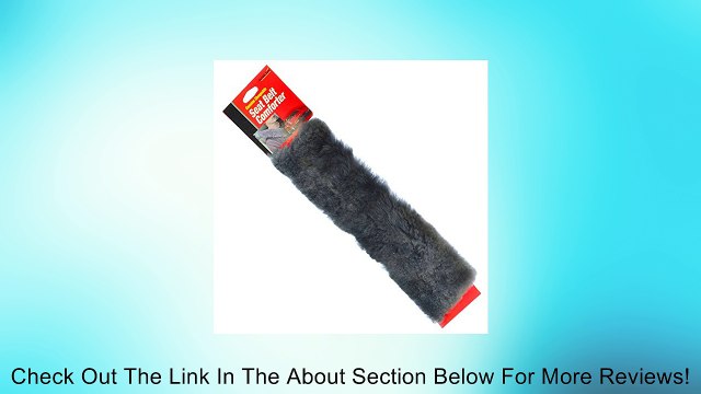 Genuine Sheepskin Seat Belt Comforter - Gray Review