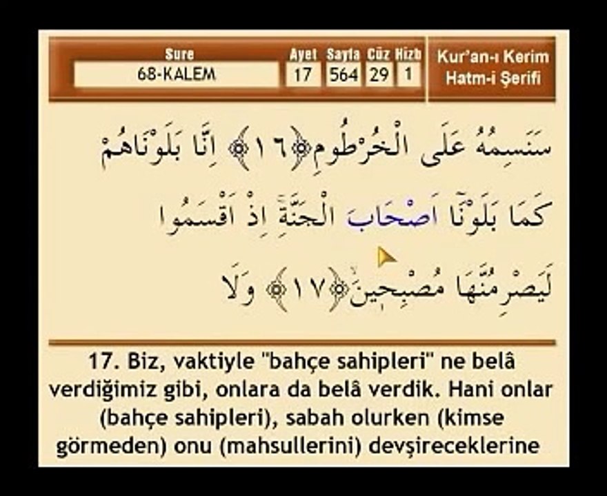 Mehmet Emin Ay - Kalem Suresi