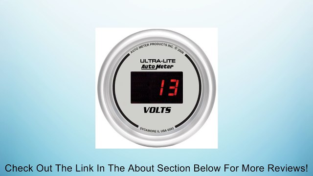 Auto Meter 6593 Digital Silver 2-1/16 8-18 Volts Voltmeter Gauge Review