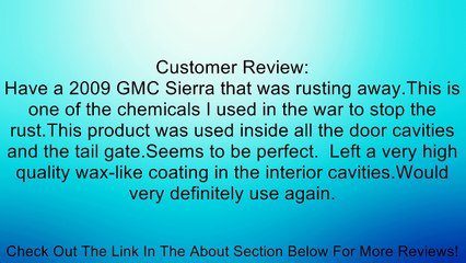 Eastwood Black Heavy Duty Anti Rust Cavity Wax Aerosol Review