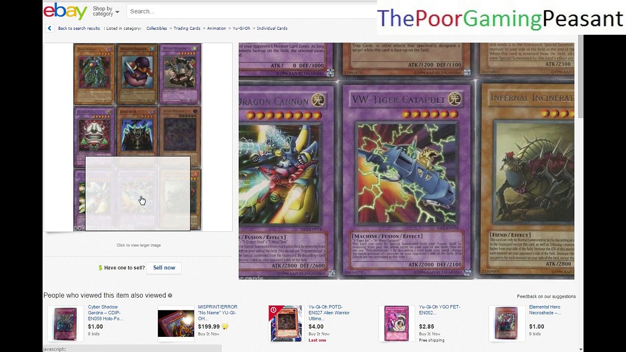 Attempting To Find Stellar Deals On Yu-Gi-Oh! Trading Cards By Searching eBay
