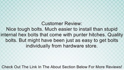 Curt Manufacturing 48330 Bolt Kit For Pintle Mount Review