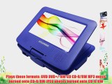 Sylvania SDVD7027 7-Inch Portable DVD Player with Car Bag/Kit Swivel Screen USB/SD Card Reader