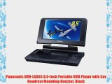 Panasonic DVD-LS855 8.5-Inch Portable DVD Player with Car Headrest Mounting Bracket Black