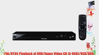 Pioneer DV-2012K Region Free Multi-Format DVD Player with USB Input