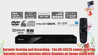Pioneer DV-2022K Compact DVD Player -for Region Free Multi System - Black