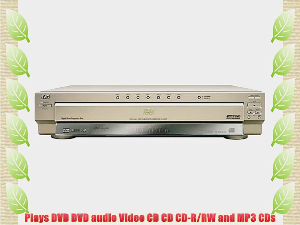 JVC XV-FA95GD Progressive-Scan 7-Disc DVD Player Gold