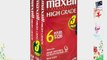 MAXELL 224930/224939 PREMIUM HIGH GRADE VHS VIDEO TAPES (6 HOURS 3 PK)