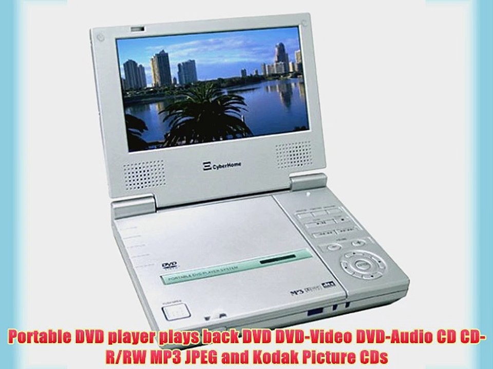 Cyberhome CHLDV700B Portable DVD Player with 7Inch Screen video