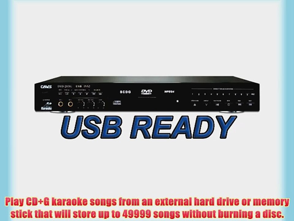 Cavs DVD 203G-USB Karaoke Player Usb Connector