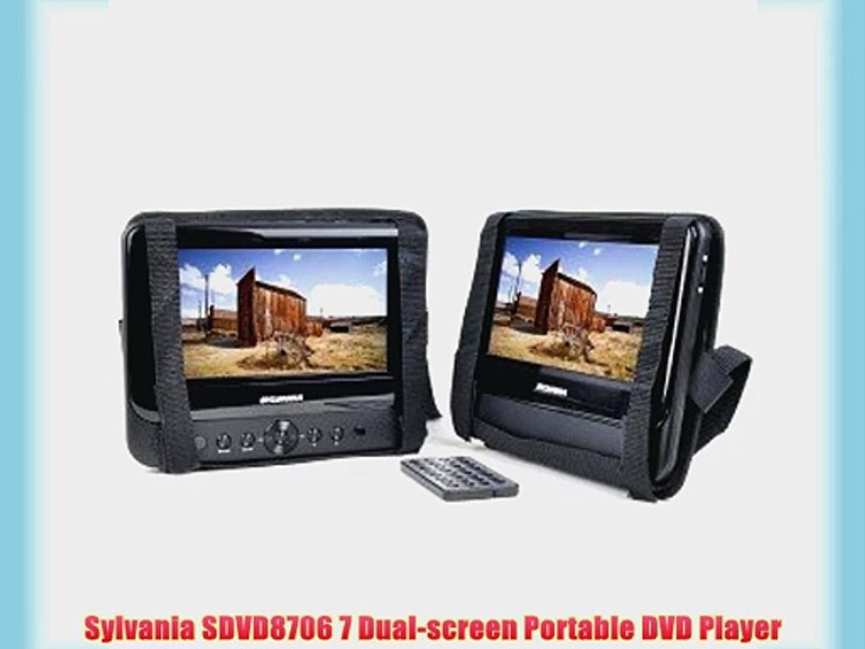 Sylvania SDVD8706 7 Dual-screen Portable DVD Player