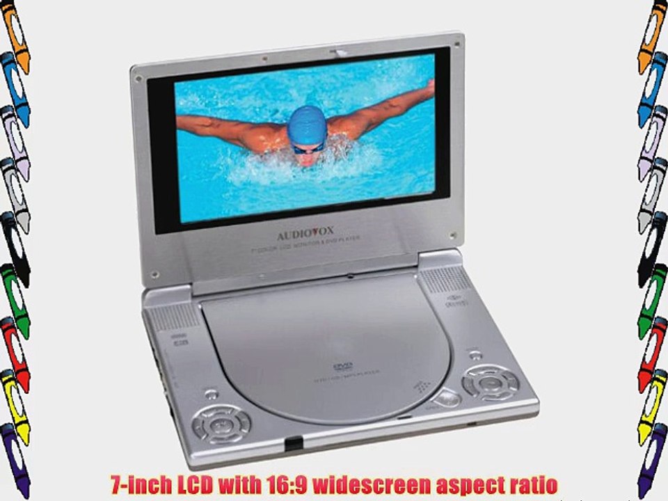Audiovox D1705 Portable DVD Player with 7-Inch LCD