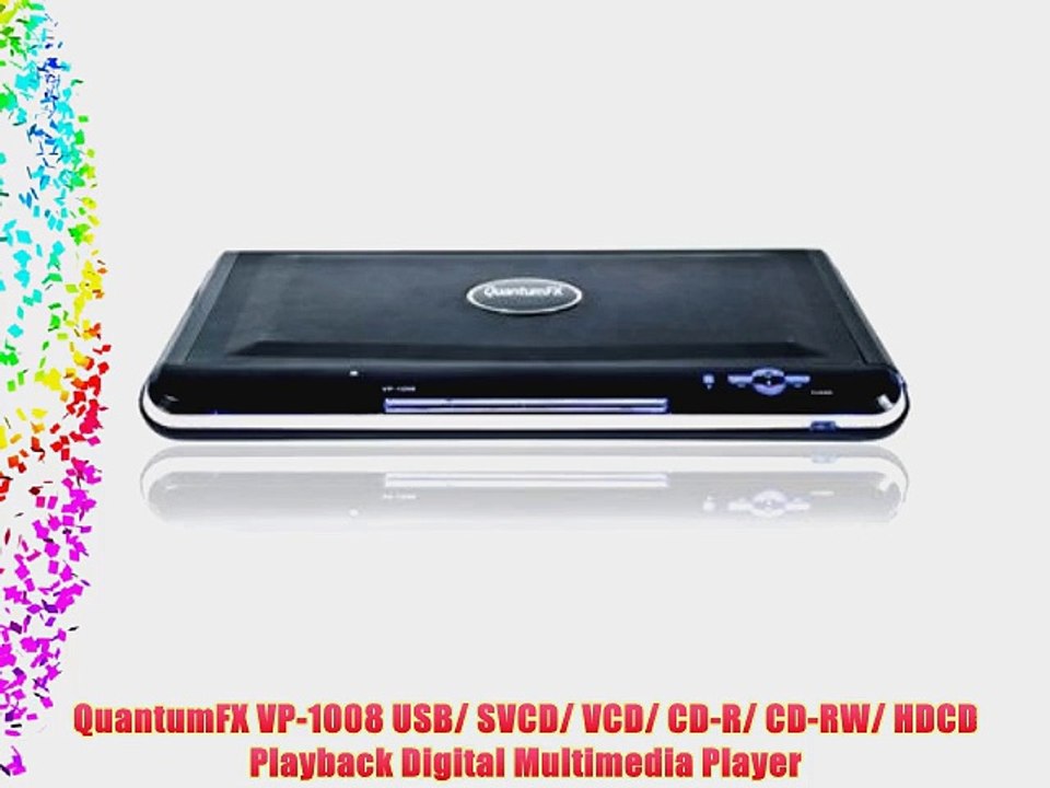 QuantumFX VP-1008 USB/ SVCD/ VCD/ CD-R/ CD-RW/ HDCD Playback Digital Multimedia Player