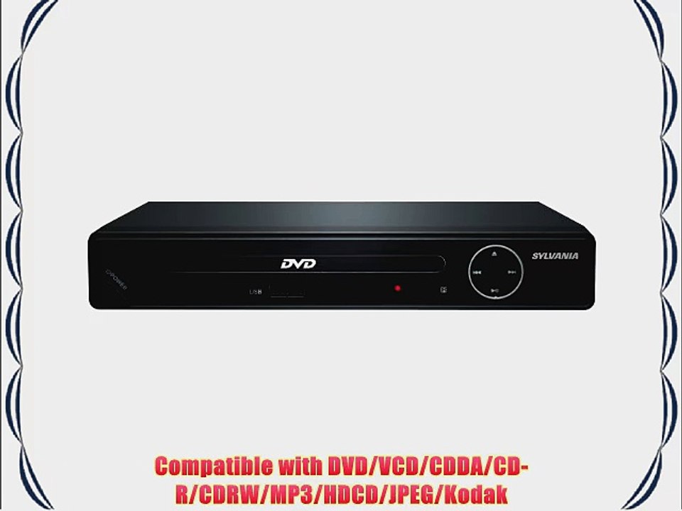 SDVD6670 Progressive Scan Compact HDMI DVD Player 1080p Upconvert with USB Input