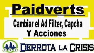Paidverts, Cambiar Captcha y Ad Filter Gratis | Vender Acciones a 0.0939$