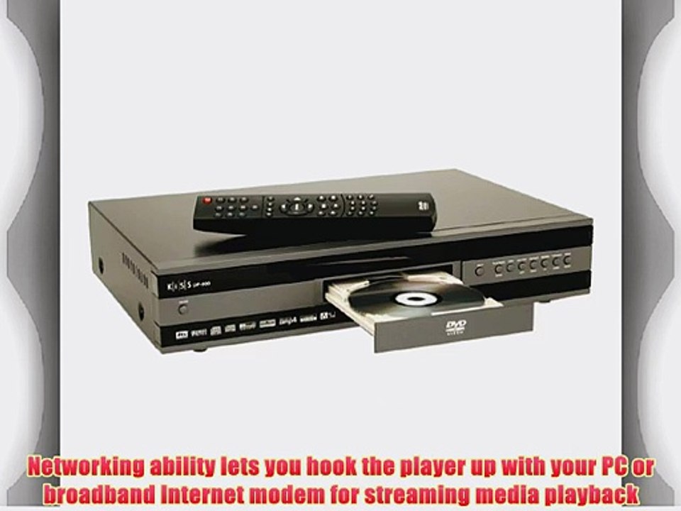 KiSS DP-500 Progressive-Scan DVD Player with Ethernet Connection