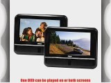 RCA DRC6272E22 Twin Mobile DVD System with 7-Inch Screens (Black)