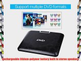 DBPOWER 15-Inch Portable DVD Player 270 degree Swivel LCD Screen USB Support Analog Signal