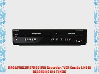 Magnavox ZV427MG9 DVD Recorder/VCR Combo HDMI 1080p Up-Conversion No Tuner