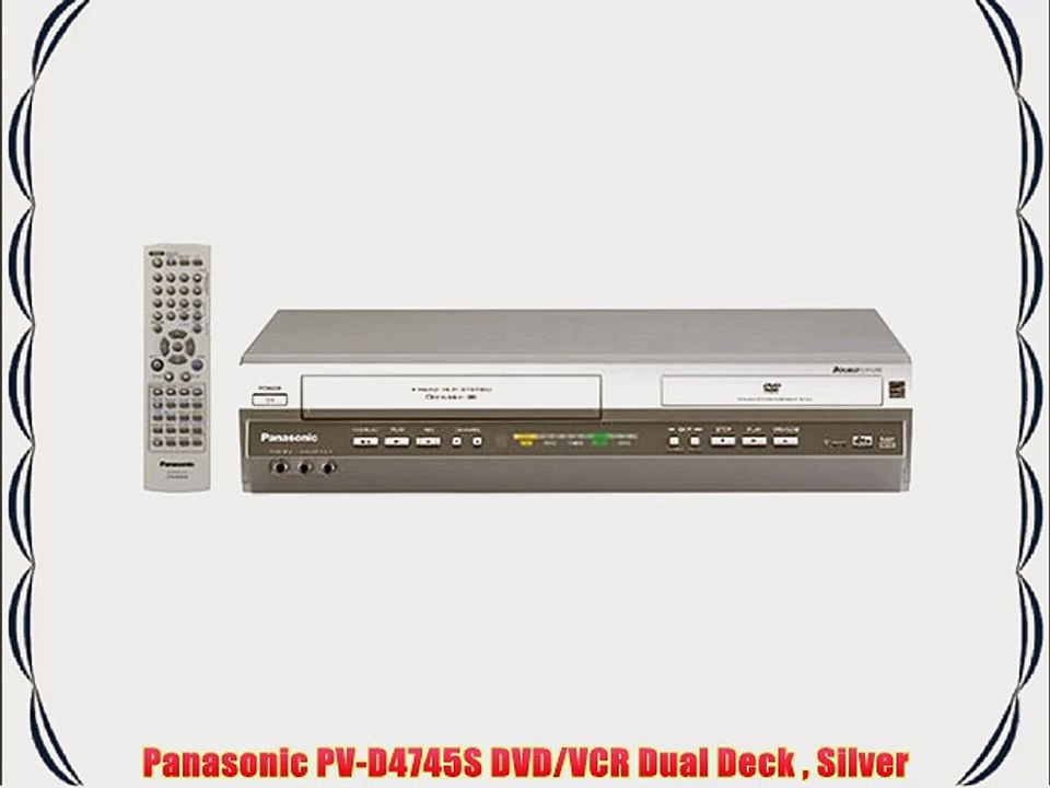 Panasonic PV-D4745S DVD/VCR Dual Deck  Silver