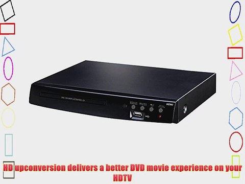 NAXA Electronics ND-860 Compact DVD and USB Digital Media Player with HD up Conversion (Black)
