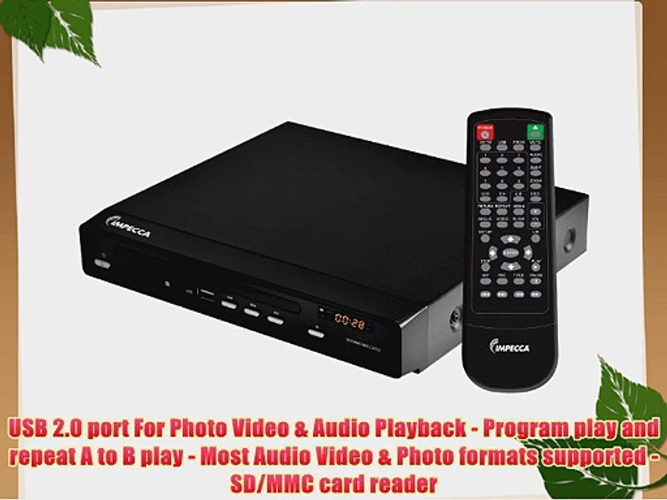 Impecca DVHP9116 Home DVD Player