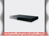 Samsung Dvd-P191 - New Multi Region Code Free / Region Free Progressive Scan Dvd Player with