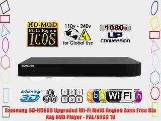 Samsung BD-H5900 Upgraded Wi-Fi Multi Region Zone Free Blu Ray DVD Player - PAL/NTSC 10