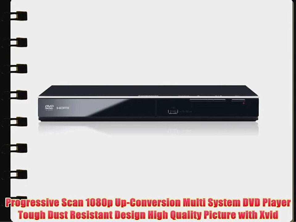 Panasonic Progressive Scan 1080p Up-Conversion DVD Player with CD Ripping and Tough Dust Resistant