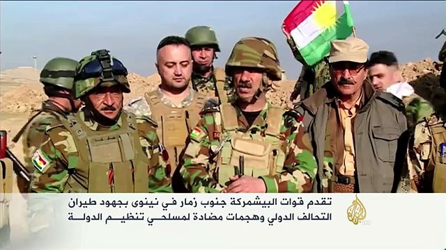 تقدم قوات البشمركة جنوب زمار في نينوى