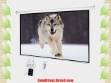 NEW 100 16:9 Electric Auto Projector Motorized Projection Screen Remote Control