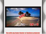 Antra 16:9 Fixed Projector Projection Screen PVC material 3D HD Compatible for Home Theatre