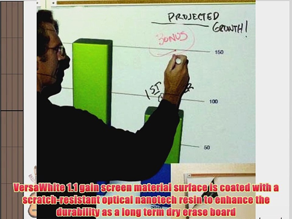 Elite Screens iWB52VWM Insta-DEM Series magnetic Dry Erase Screen (52 Inch 4:3 AR)