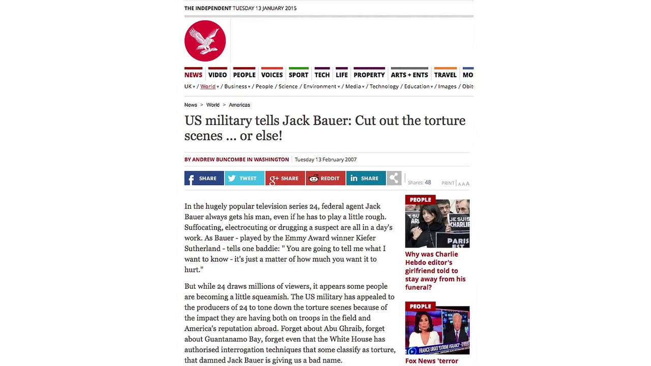 Media Review - EXTRA JUDICIAL KILLINGS