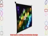 Elite Screens 85 Inch 1:1 Manual Slow Retract Projection Screen (60Hx60W)