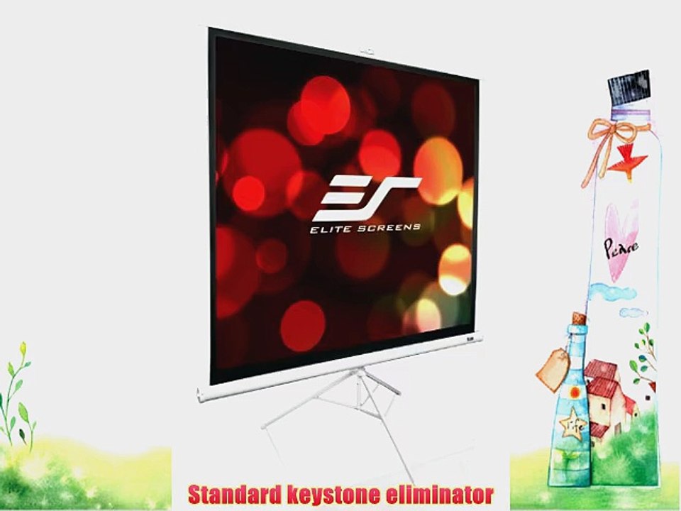 Elite Screens T71NWS1 Tripod Series Portable Projection Screen (71 Diag. 1:1 50Hx50W)