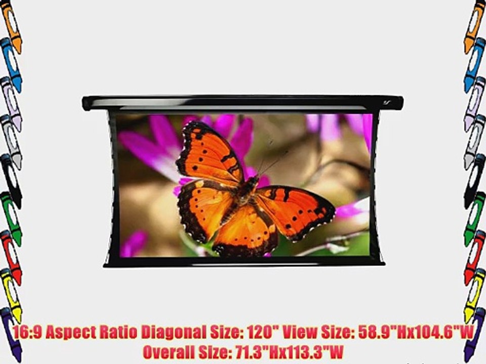 Elite Screens TE120HC2 CineTension2 Electric Grey Projector Screen (120 inch Diagonal 16:9