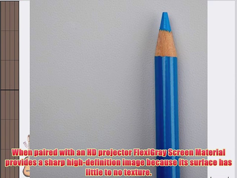 Carl's FlexiGray Projector Screen Material High Contrast Gray (16:9 | 71x126 | 144-in | Folded)