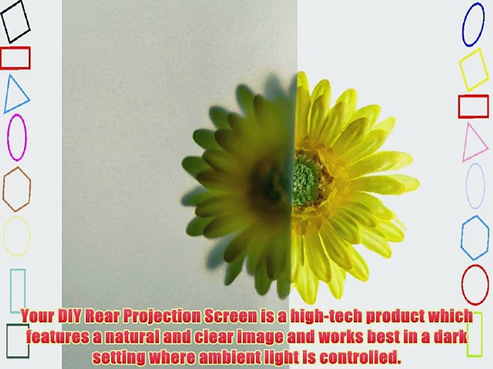 Carl's Rear Projection Film Projector Screen Material Translucent Gray (16:9 | 49x86 | 98-in